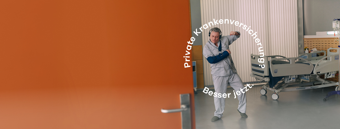 Tanzender Patient im Spital