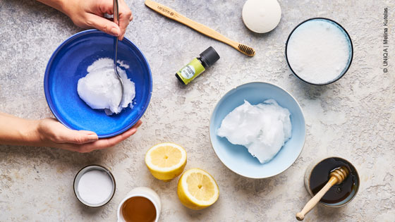 Waren für die Erzeugung von nachhaltigen Pflegeprodukten