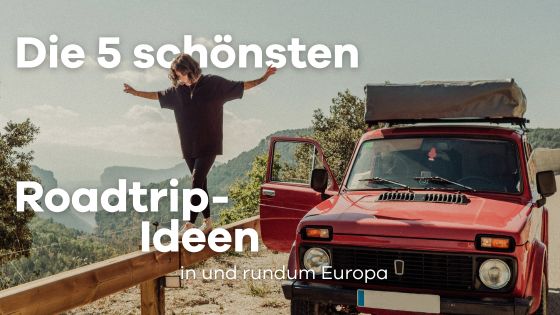 Eine Frau balanciert neben ihrem geparkten Auto.