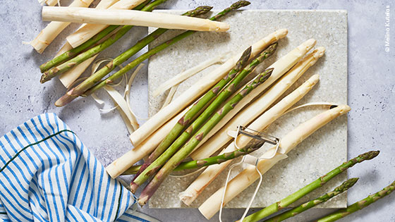 grüner & weißer Spargel