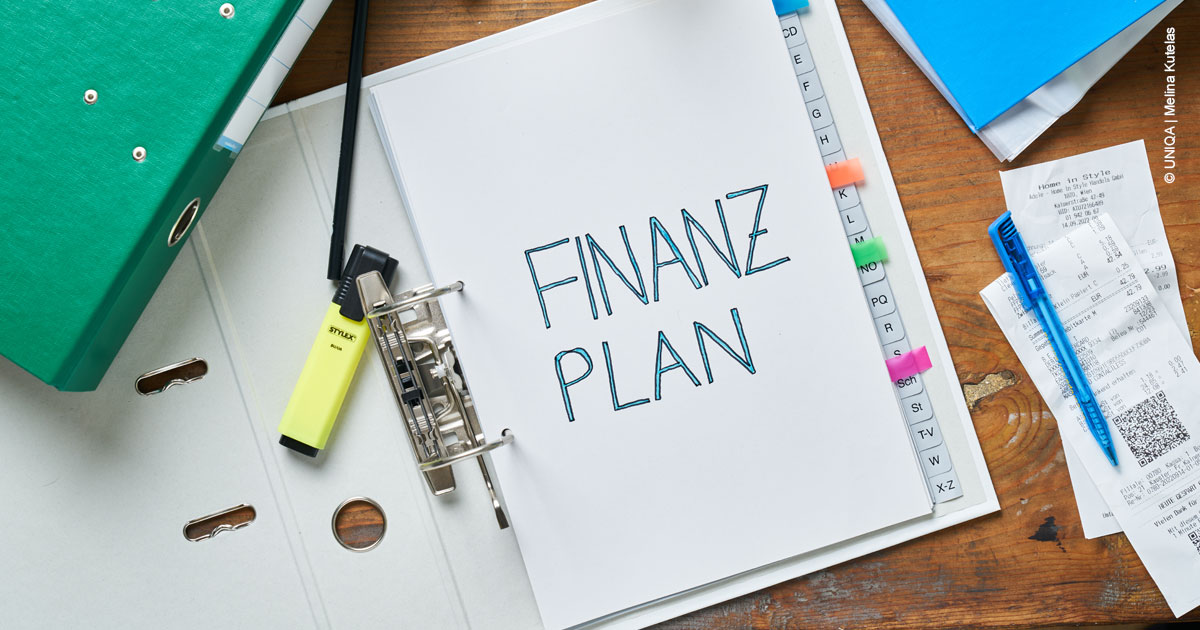 Ein Finanzplan wird erstellt