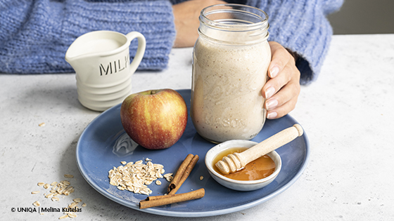 smoothie aus apfel und zimt