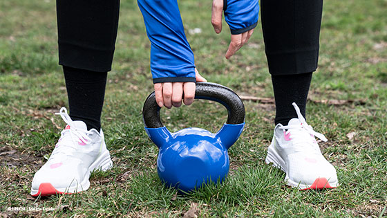 kettleball frau