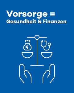 Knapp drei Viertel der Befragten (73 %) erachten gesundheitliche Vorsorge als wichtig – ein Wert, der auf dem Niveau der finanziellen Vorsorge liegt (74 %).
