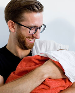 Philip Plank in Väterkarenz