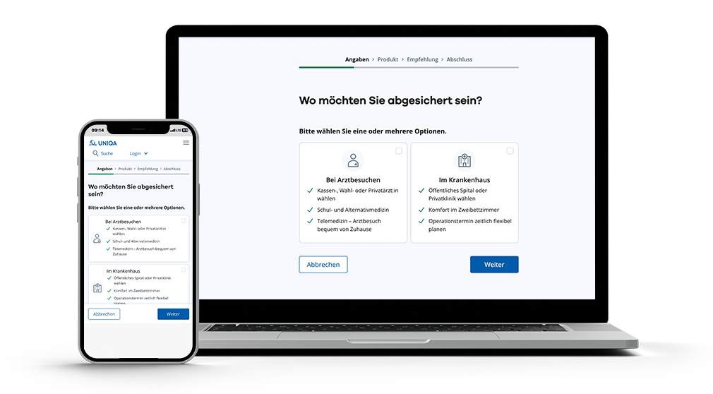 Screen mit KV-Rechner