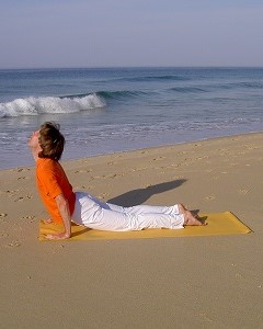 Yoga-Übung Aufschauender Hund