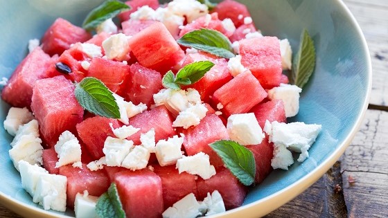 Feta-Melonen-Salat