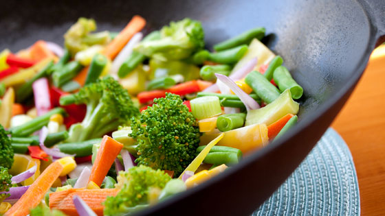Wok mit Gemüse