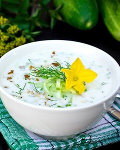 Geeiste Gurkensuppe