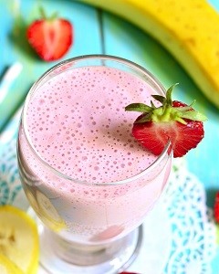 Erdbeer-Bananen-Shake