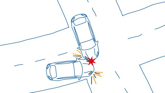 Illustration eines Parkschadens